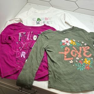 3 long sleeve size 5 shirts gap and old navy